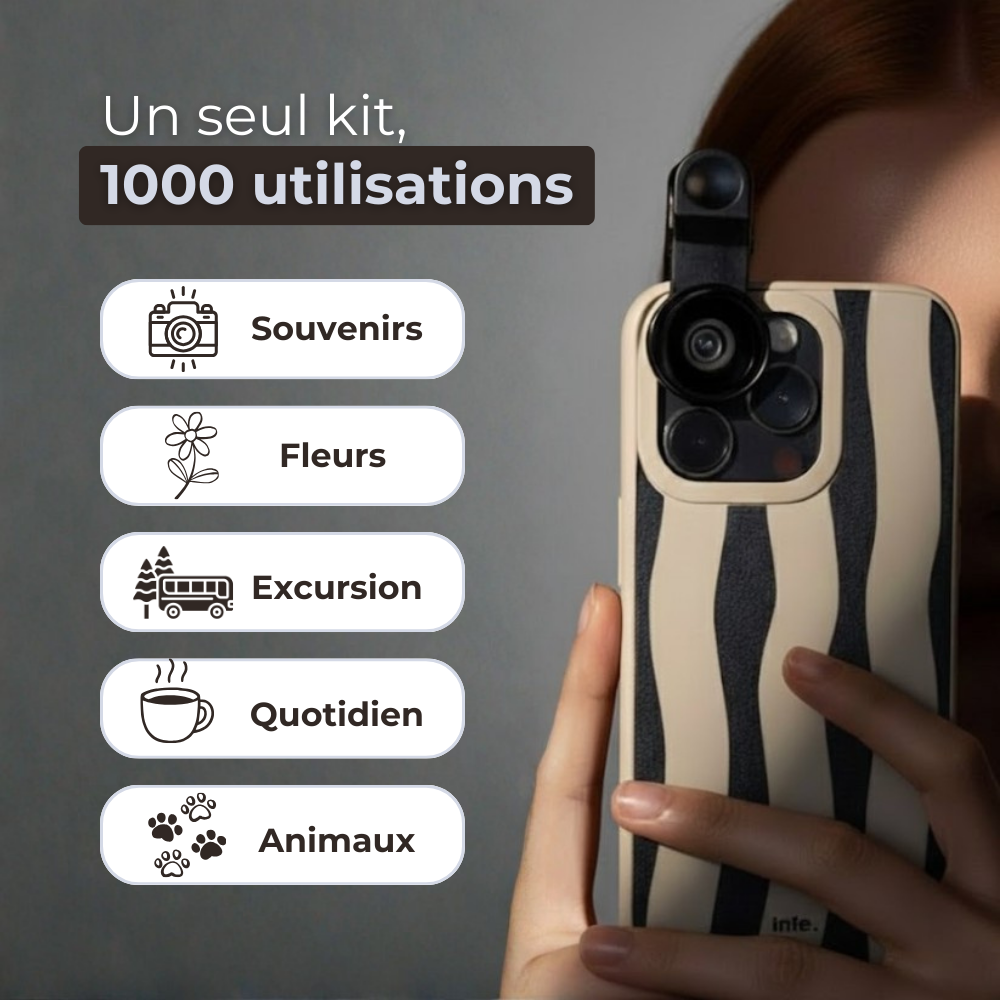 Le kit d'objectifs smartphones qui transforme vos moments conviviaux en souvenirs
