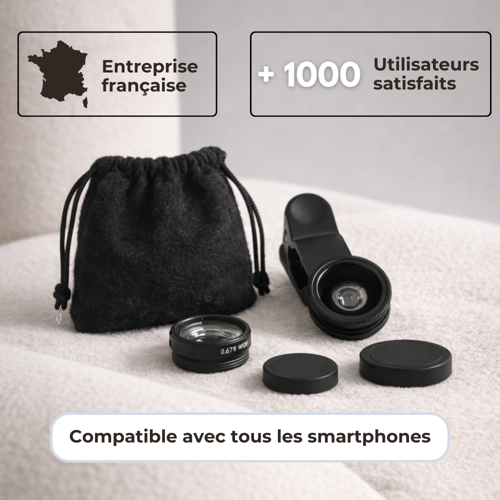 Le kit d'objectifs smartphones qui transforme vos moments conviviaux en souvenirs
