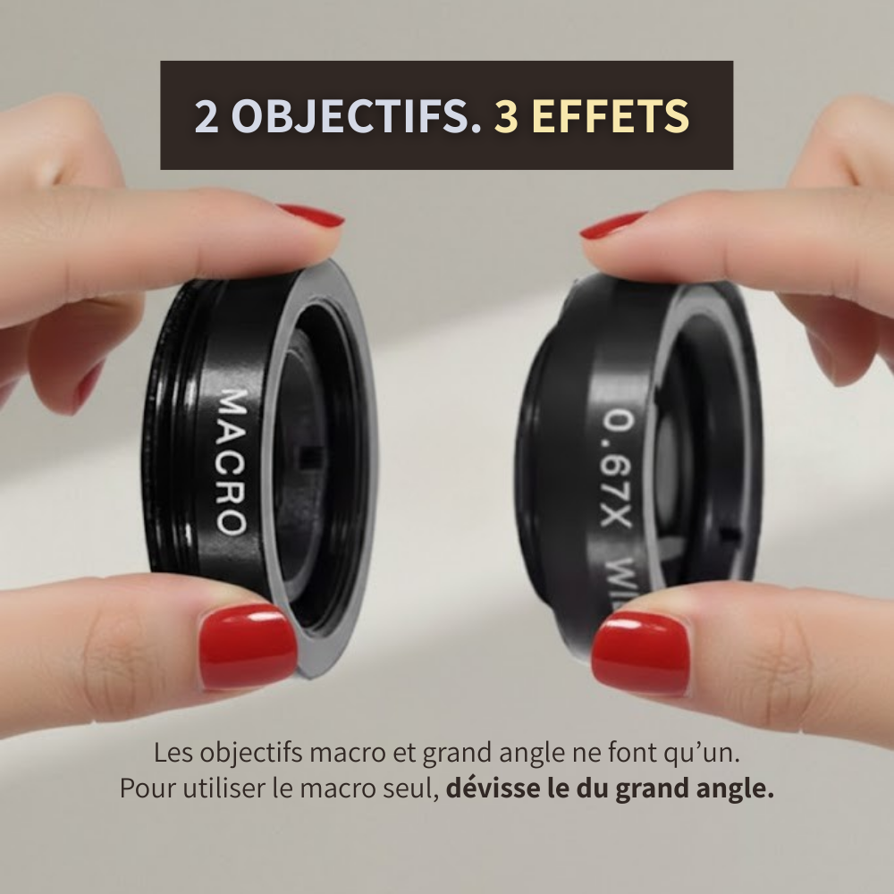 KIT D'OBJECTIFS - Fisheye, grand angle et macro pour construire ton univers