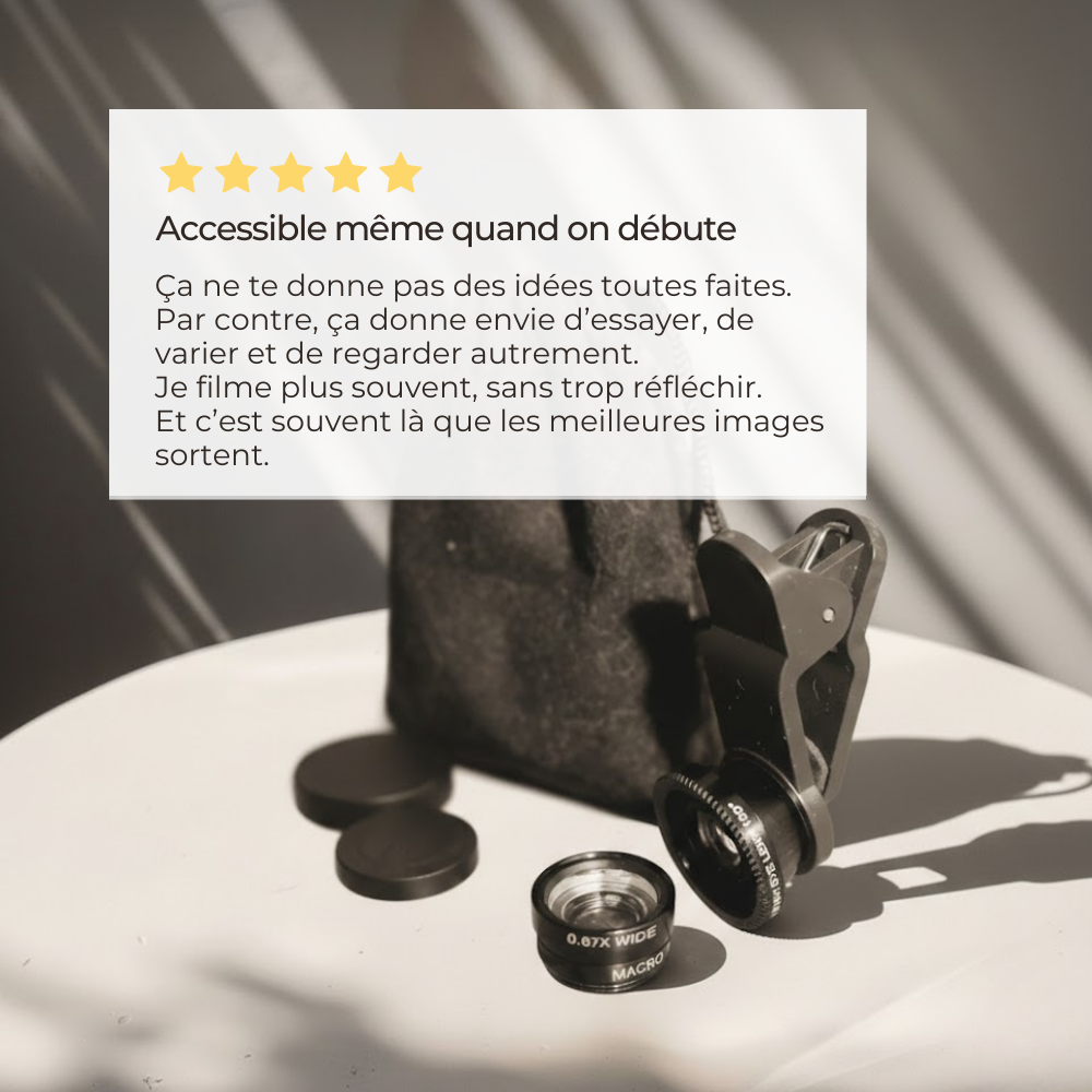 KIT D'OBJECTIFS - Fisheye, grand angle et macro pour construire ton univers