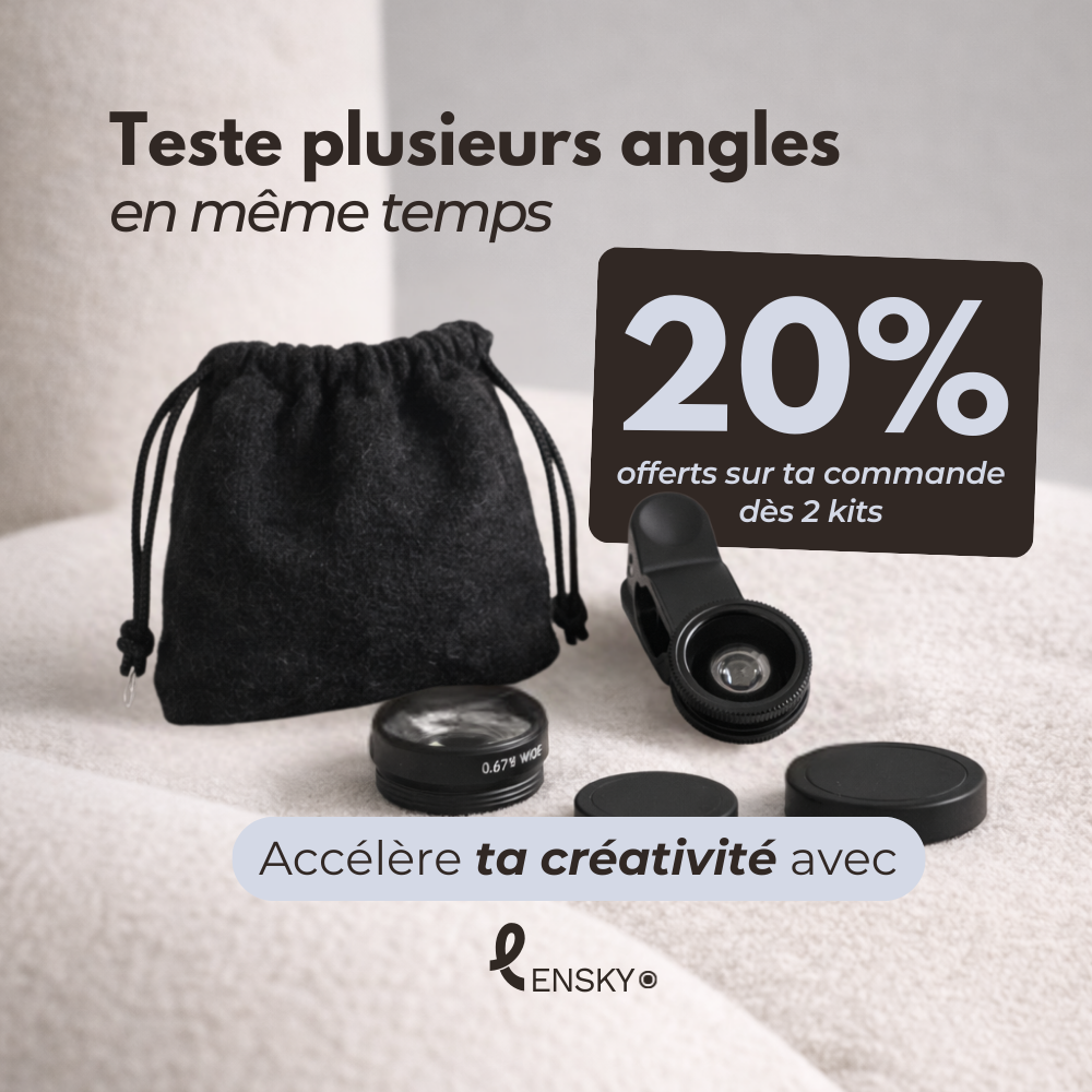 KIT D'OBJECTIFS - Fisheye, grand angle et macro pour construire ton univers