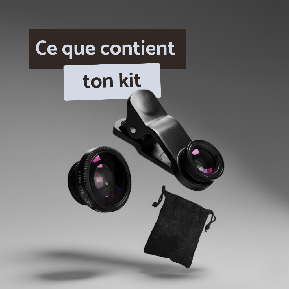 KIT D'OBJECTIFS - Fisheye, grand angle et macro pour construire ton univers